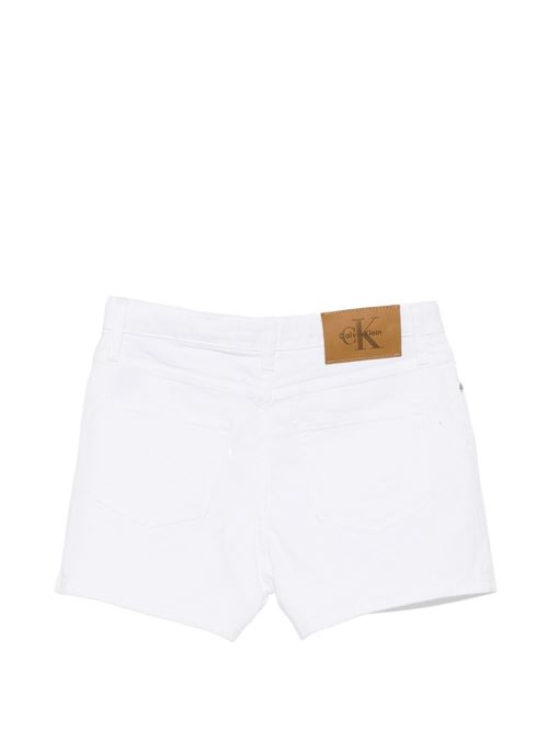 Shorts bambina Calvin Klein bianchi Calvin Klein Kids | LVCKSJC18GYAF